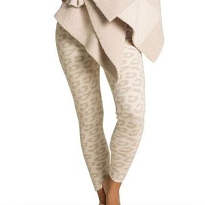 Barefoot Dreams Leggings CozyChic Ultra Lite Leopard Cream-Stone Loungewear